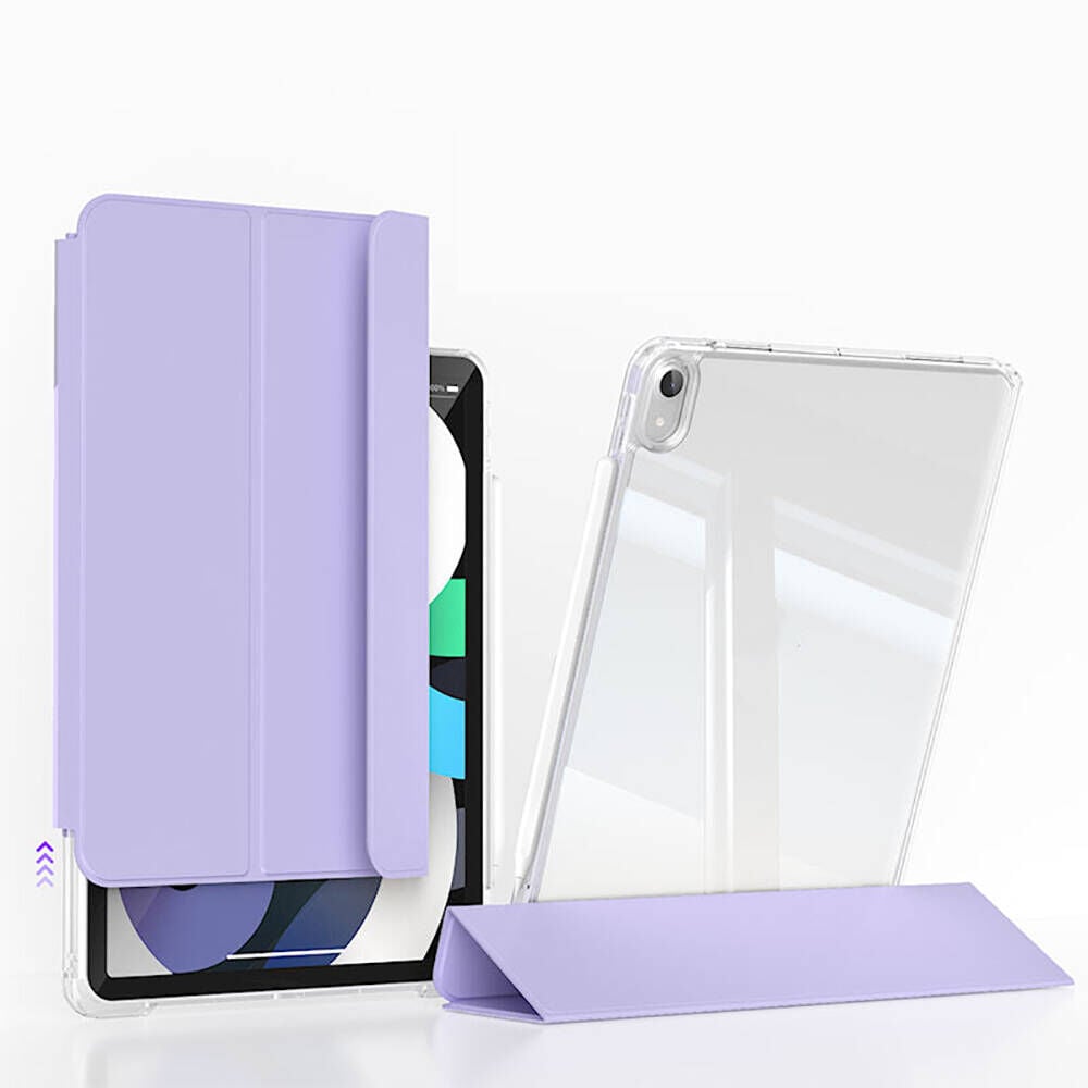 iPad Air 13 2025 M3 Kılıf Magnetik Ayrılabilen Airbagli Sliding Tablet Kılıfı Lavender