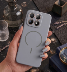 Xiaomi 15T Kılıf Meta Lansman MagSafe Kamera Korumalı içi Kadife Yumuşak Renkli Süet Silikon