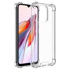 Xiaomi Redmi 12C Kılıf Nitro Anti Shock Darbe Emici Köşe Korumalı Şeffaf Silikon Kapak Renksiz