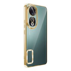 Honor 90 Kılıf Tek Kamera Çerçeveli Logo Gösteren Omega Kapak