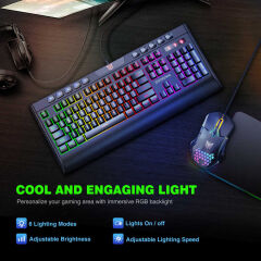 Onikuma G21 RGB Oyuncu Klavye Mouse Seti Siyah