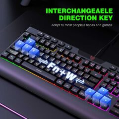 Onikuma G21 RGB Oyuncu Klavye Mouse Seti Siyah