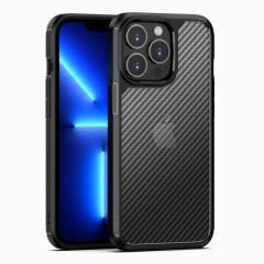 iPhone 13 Pro Max Kılıf İnoks Kapak Siyah