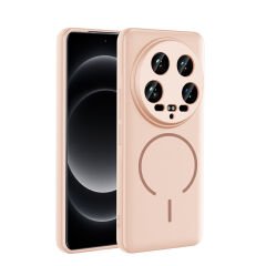 Xiaomi 14 Ultra Kılıf Meta Lansman M-Safe Kamera Korumalı içi Kadife Yumuşak Renkli Süet Silikon