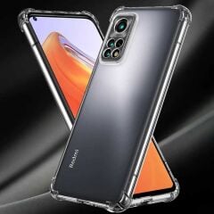 Xiaomi Mi 12T Pro Kılıf Nitro Anti Shock Darbe Emici Köşe Korumalı Şeffaf Silikon Kapak