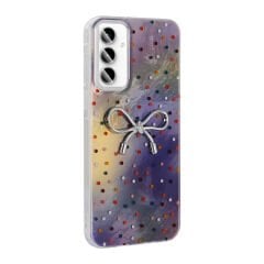 Samsung Galaxy A35 Kılıf Kamera Korumalı Figürlü Ponti Silikon Kapak Lila