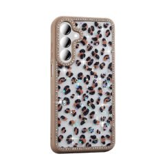 Samsung Galaxy A55 Kılıf Taşlı ve Simli Tasarım Azra Kapak