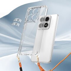 Xiaomi 14T Kılıf Airbagli Takılabilir Askı Aparatlı Snap Silikon Kapak