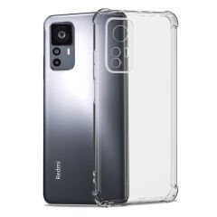Xiaomi Mi 12T Kılıf Nitro Anti Shock Darbe Emici Köşe Korumalı Şeffaf Silikon Kapak