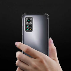 Xiaomi Mi 12T Kılıf Nitro Anti Shock Darbe Emici Köşe Korumalı Şeffaf Silikon Kapak