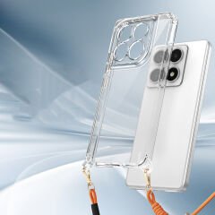 Xiaomi 14T Pro Kılıf Airbagli Takılabilir Askı Aparatlı Snap Silikon Kapak