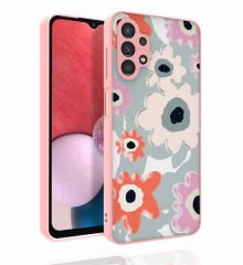 Samsung Galaxy A13 4G Kılıf Desenli Kamera Korumalı Parlak Nora Kapak