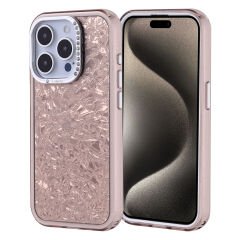 iPhone 15 Pro Kılıf Taşlı Tasarımlı Kapi Kapak