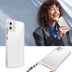 Samsung Galaxy A06 Kılıf Airbagli Takılabilir Askı Aparatlı Snap Silikon Kapak