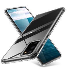 Samsung Galaxy A31 Kılıf Nitro Anti Shock Darbe Emici Köşe Korumalı Şeffaf Silikon Kapak