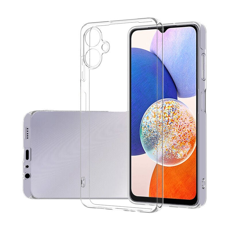 Samsung Galaxy A06 Kılıf Kılıf Kamera Korumali Süper Silikon Kapak Şeffaf