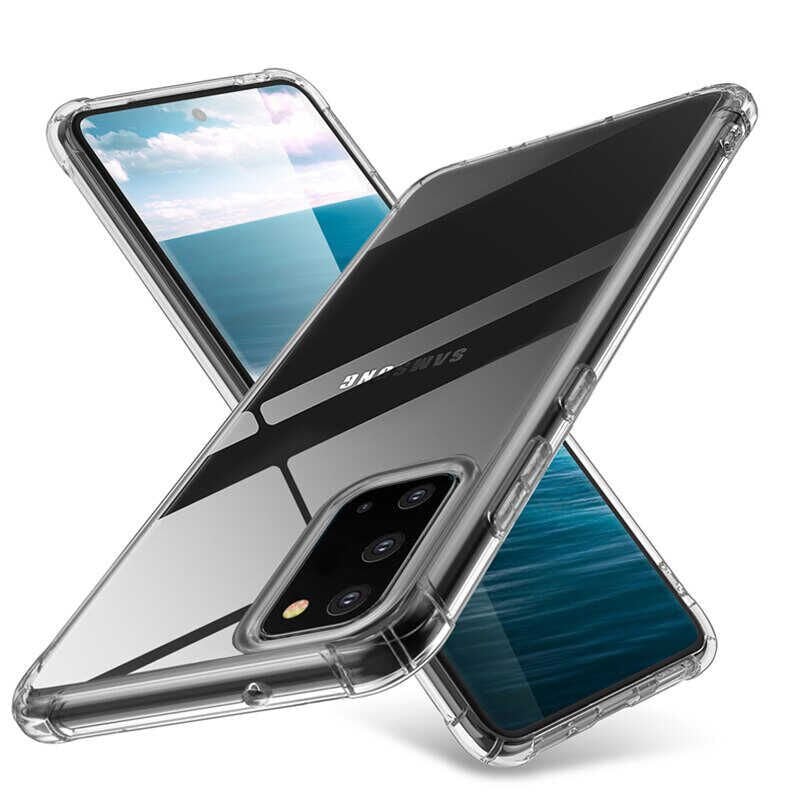 Samsung Galaxy A31 Kılıf Nitro Anti Shock Darbe Emici Köşe Korumalı Şeffaf Silikon Kapak Renksiz