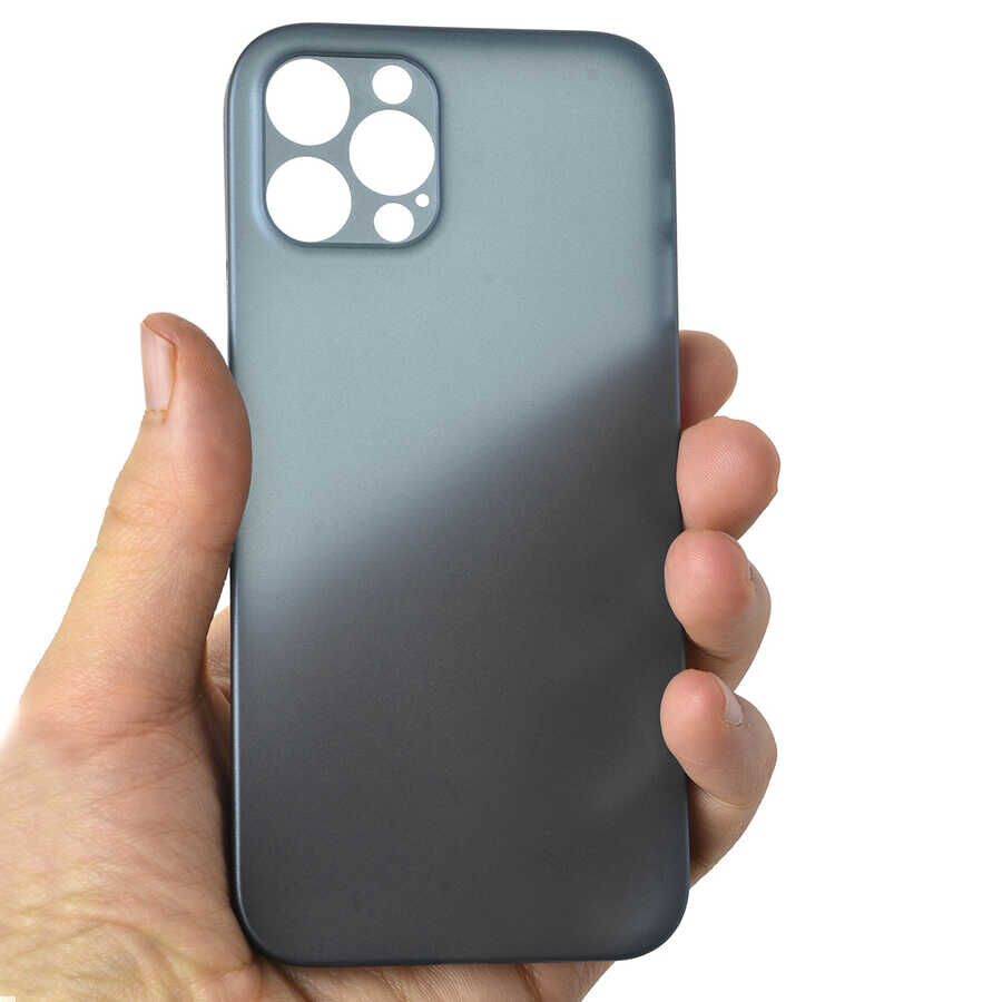 iPhone 12 Pro Kılıf Eko PP Kapak Saks Mavi
