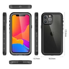 iPhone 13 Pro Max Kılıf 1-1 Su Geçirmez Kılıf Siyah