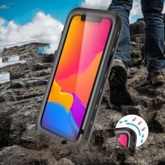 iPhone 13 Pro Max Kılıf 1-1 Su Geçirmez Kılıf Siyah