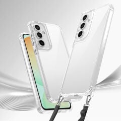 Samsung Galaxy A26 Kılıf Airbagli Takılabilir Askı Aparatlı Snap Silikon Kapak