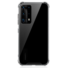 Huawei P40 Pro Kılıf Nitro Anti Shock Darbe Emici Köşe Korumalı Şeffaf Silikon Kapak