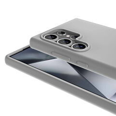 Samsung Galaxy S24 Ultra Kılıf Magsafe Şarj Özellikli Sıvı Teknolojili Silinebilir Sert Kivi Kapak