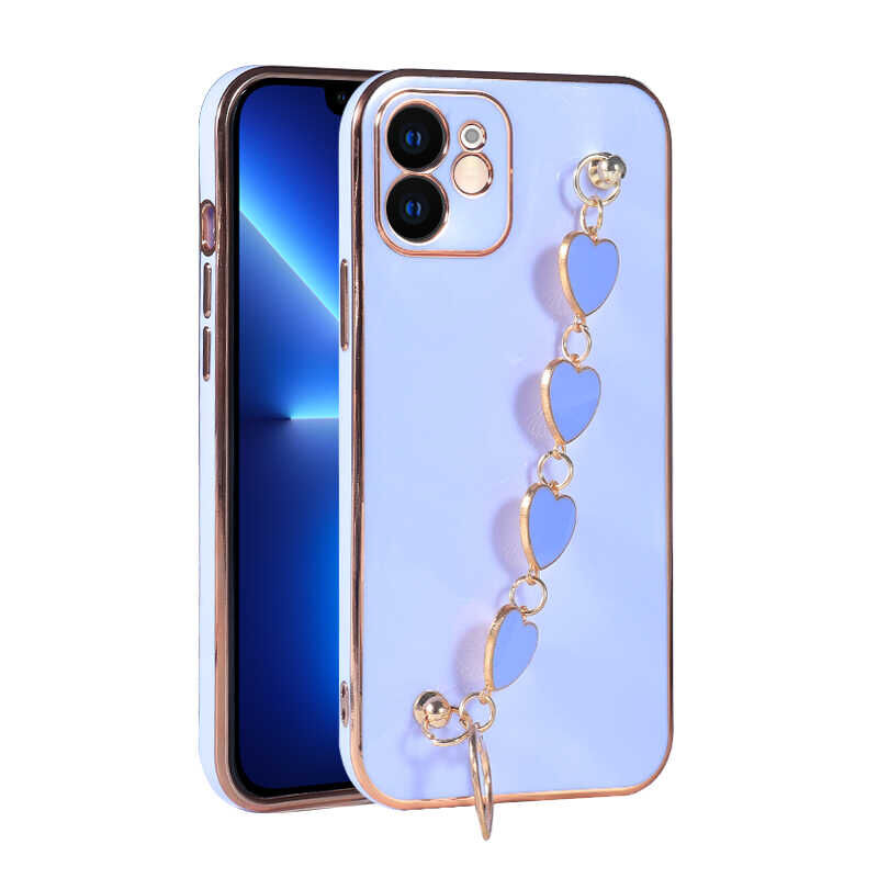 iPhone 11 Kılıf Kalbim Kapak Lila