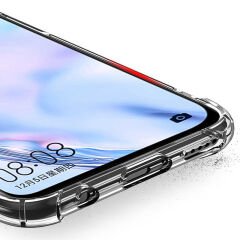 Huawei P40 Lite Kılıf Nitro Anti Shock Darbe Emici Köşe Korumalı Şeffaf Silikon Kapak