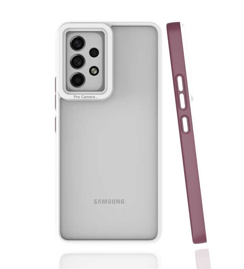 Samsung Galaxy A53 5G Mima Kapak kılıf Mürdüm