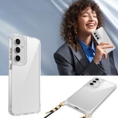 Samsung Galaxy A56 Kılıf Airbagli Takılabilir Askı Aparatlı Snap Silikon Kapak
