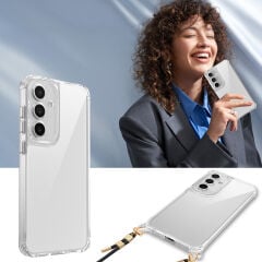 Samsung Galaxy A56 Kılıf Airbagli Takılabilir Askı Aparatlı Snap Silikon Kapak