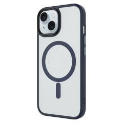 iPhone 13 Kılıf Mat Arka Yüzey Wireless Şarj Özellikli  Flet Magsafe Kapak kılıf