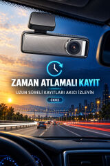 CK02 2K Wi-Fi Araç Kamerası 128 GB Destekli Park Modlu Zaman Atlamalı Kayıt