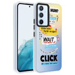 Samsung Galaxy A14 Kılıf Desenli Dragon Sert Kapak Kılıf Astronot