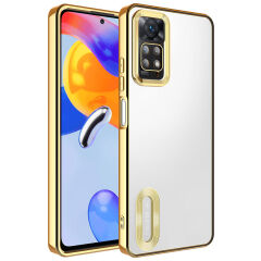 Xiaomi Redmi Note 12 Pro 4G Kamera Korumalı Logo Gösteren Omega Kapak kılıf