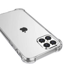 iPhone 12 Pro Max Kılıf Nitro Anti Shock Darbe Emici Köşe Korumalı Şeffaf Silikon Kapak