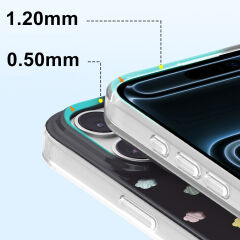 iPhone 17 Pro Max Kılıf MagSafe Şarj Özellikli Premium Taş Detayli Axen Sert PC Kapak
