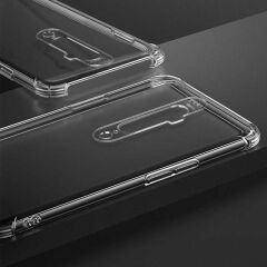 Oppo A9 2020 Kılıf Nitro Anti Shock Darbe Emici Köşe Korumalı Şeffaf Silikon Kapak