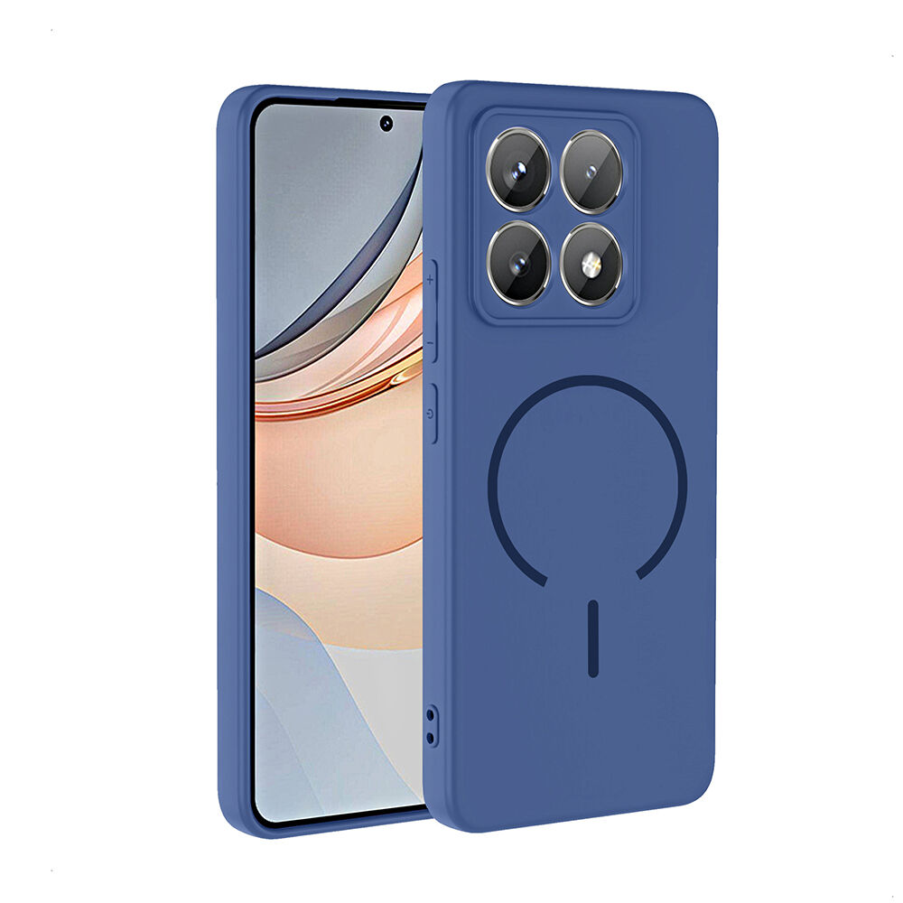 Xiaomi 14T Kılıf Meta Lansman M-Safe Kamera Korumalı içi Kadife Yumuşak Renkli Süet Silikon Lacivert