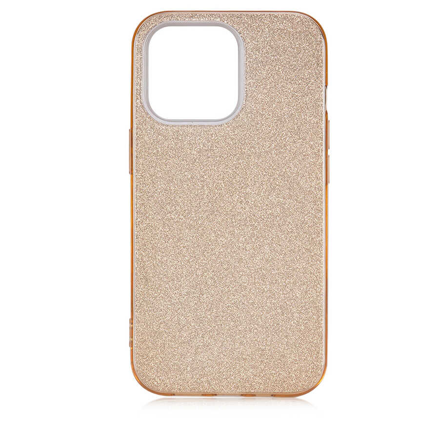 iPhone 13 Pro Kılıf Shining Silikon Gold