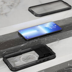 Samsung Galaxy S24 Plus Magsafe Şarj Özellikli 1-1 Su Geçirmez Kılıf Siyah