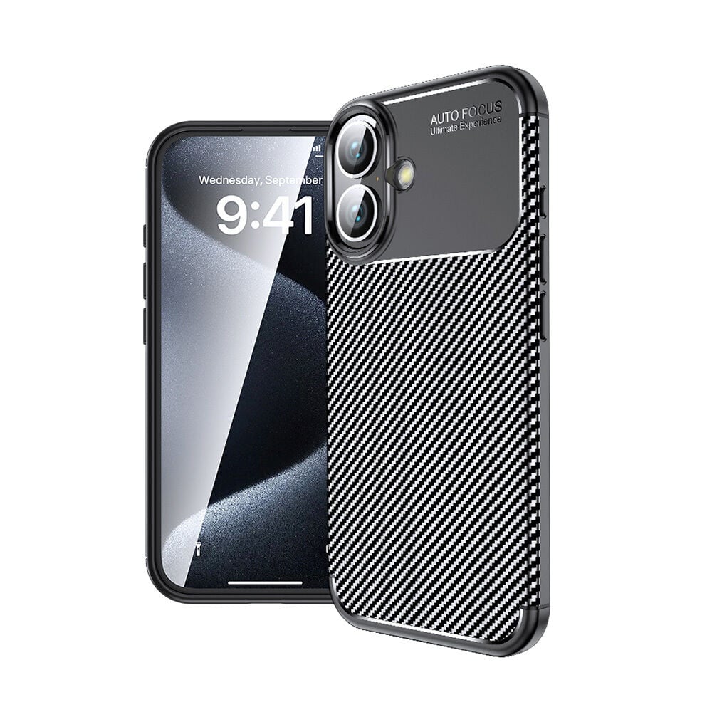 iPhone 16 Plus Kılıf Negro Silikon Kapak Siyah