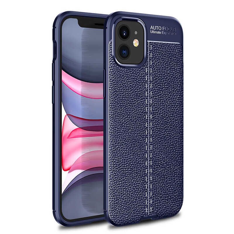 iPhone 12 Kılıf Niss Silikon Kapak Lacivert
