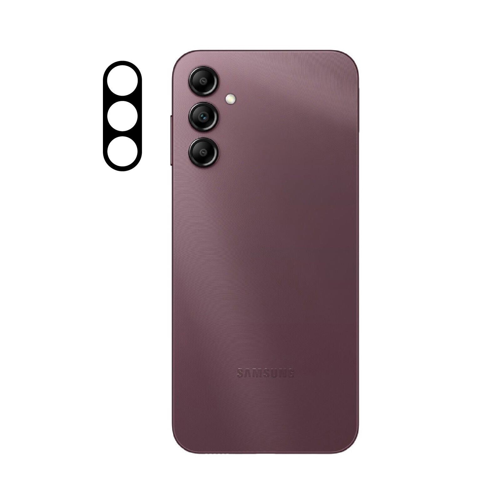 Galaxy A14 Zore 3D Kamera Camı Siyah