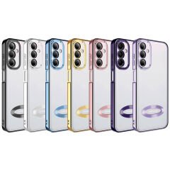 Samsung Galaxy M14 Kılıf Kamera Korumalı Logo Gösteren Omega Kapak