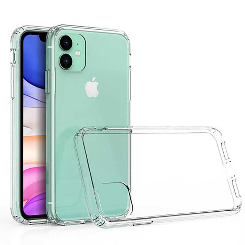 iPhone 11 Kılıf Nitro Anti Shock Darbe Emici Köşe Korumalı Şeffaf Silikon Kapak Renksiz