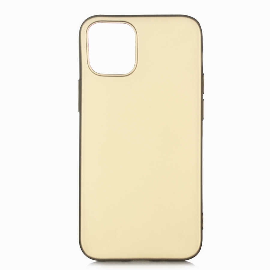 iPhone 12 Pro Max Kılıf Premier Silikon Kapak Gold
