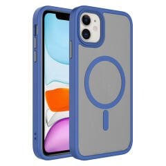 iPhone 12 Kılıf Mat Arka Yüzey Wireless Şarj Özellikli Flet Magsafe Kapak Kılıf