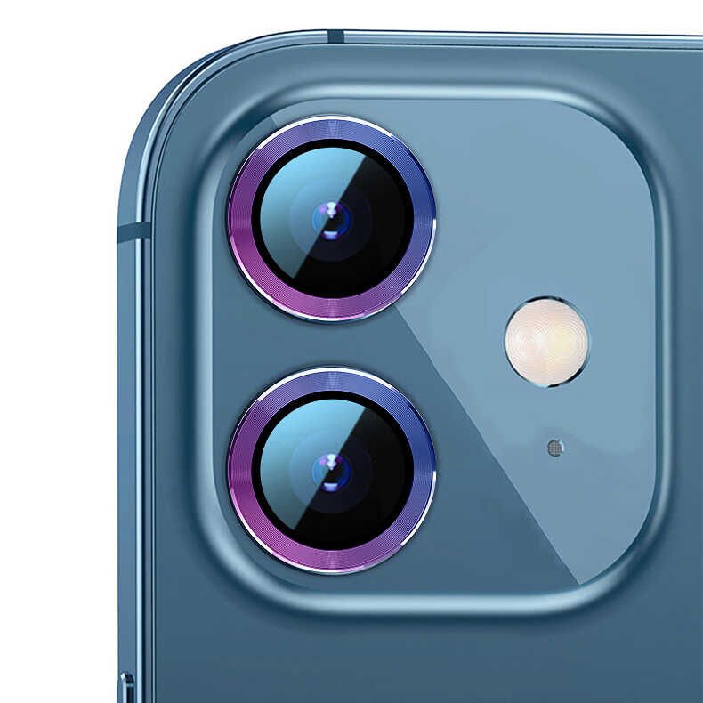 iPhone 11 CL-07 Kamera Lens Koruyucu Colorful